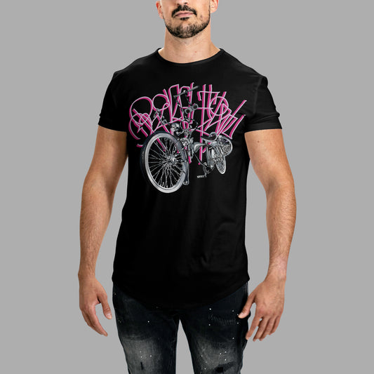 Lowrider Tee - Black/Pink